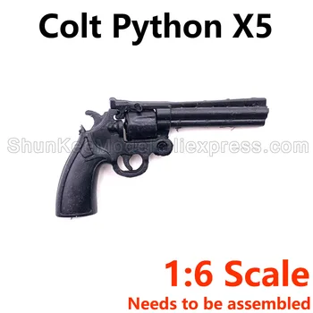 1/6 Obsega Mini Orožje Model Colt Python X5 Breatta M9 M1911 Python Pištolo Pištolo Model Za 12 Inch Dejanje Slika Vroče Igrače DAM Igrače