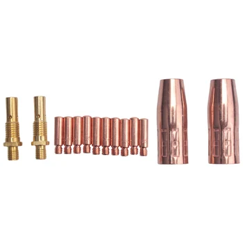 14Pcs Mig Varjenje Baklo Pribor Komplet za Tweco Mini /1 & Lincoln Magnum 100L MIG Varilec Šoba Nasvet Kit