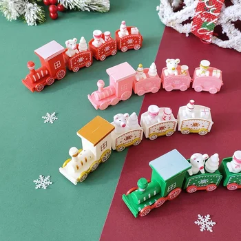 1pc Plastičnih Vlak Božični Okrasek Vesel Božič Okraski Za Dom Božič Božiček Darilo Noel Natalne Navidad Novo Leto 2024