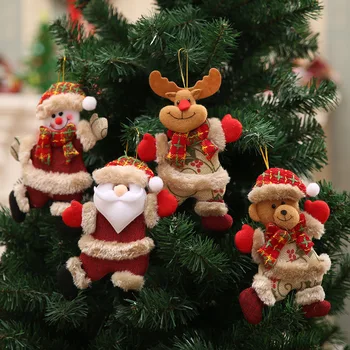 2023 Srečno Novo Leto Božični Okraski DIY Xmas Gift Santa Claus Snežaka Drevo Obesek Lutka Visi Okraske za Dom Noel Natalne