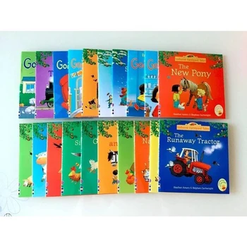 20Books/Set 15x15cm otroci Usborne slikanic Otroke, Otroška Zgodba slavnega angleškega Otrok Knjigo Farmyard Zgodbe Zgodba Eary izobraževanje