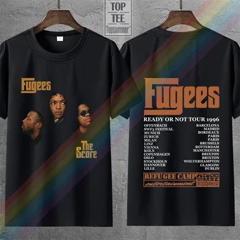 3D Hip Hop Skupine Fugees Band Print Majica s kratkimi rokavi Lauryn Hill Pras Wyclf Jean Graphic T-majice Za Moške, Modni Kratek Rokav Tee Vrh