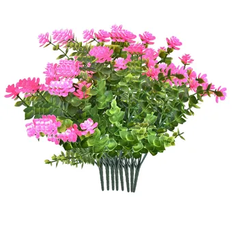 8pcs Cvet Doma Veren Plastično Cvetje Za Poroko Doma Šopek iz Lateksa, Pravi Cvet Poročne Šepet M