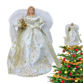 Angel Božično Drevo Pokrivalo Praznik Božični Okraski Angel Drevesa Vrhu Kip Lep Angel Figur za Počitnice Božič