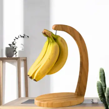 Banana Držalo, Stojalo Lesen Obešalnik Rack Grozdja Kuhinjski Pult Dnevna Soba