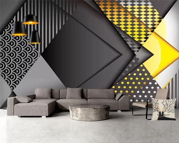 beibehang 2019 novo Prilagojeno sodobno klasično Nordijsko preprosta osebnost geometrijske sliko za ozadje stene papirjev doma dekor