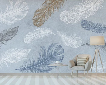 beibehang de papel parede po Meri sodobnega ozadje nordijska minimalističen sveže akvarel pero spalnica v ozadju stene papirja