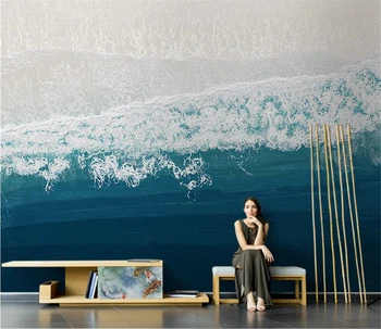 beibehang po meri Povzetek ocean oljno sliko ozadja za dnevno sobo, TV ozadju domače stene papirja kavč zidana stena pokrivna