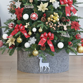 Christmas Tree Okraski, Siva Dno Krilo Noge, Ki Zajemajo Krila Božič Doma Stranka Mehko Xmas Tree Pokrov Okrasni Material