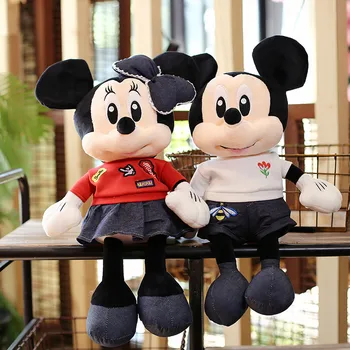 Disney Klasična Risanka Mickey Mouse in Minnie Plišastih Igrač Lutka Mickey in Minnie Nekaj Plišastih Igrač otroška posteljica Blazino Dekle Darilo