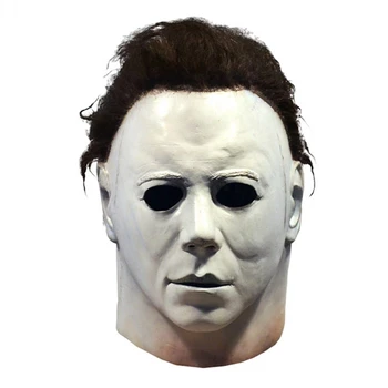 Halloween 1978 Michael Myers Maske Groze, Cosplay Kostum iz Lateksa Maske, Pustne Kostume za Odrasle Bela Visoke Kakovosti