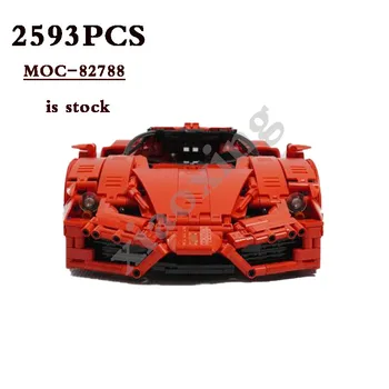 Klasična MOC-82788 8653 Racing 1:10 Lestvici Superšportnega 2593pcs Gradnik Toy Model DIY Božično Darilo, Darilo za Rojstni dan za Otroke