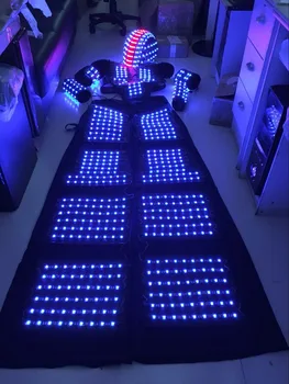 LED Kostum /LED Oblačila/Light obleke/ LED Robot obleke/ robot/ led luči kostumi