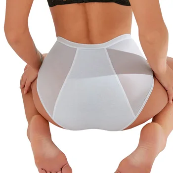 Menstruacija Spodnje hlače za Ženske Visoko Pasu Neprepustne Tanko Perilo Ženske Menstruacije Dihanje Higieno Spodnjice