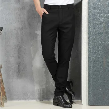Novi korejski slim moške priložnostne obleko hlače, moška obleka hlače majhna stopala hlače hlače za moške
