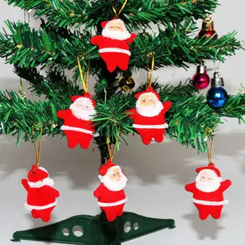 Novo 6CS Santa Claus Božični Okraski Vesel Božič Stranka Visi Drevo Obesek Za Dom, Otroke, Igrače, Darila Božič NewYear