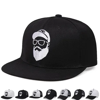 Novo brado starec vezene baseball kapa s šcitnikom moški in ženske, modni poletje očesa klobuk priložnostne nastavljiv ulica, hip hop ravno robna skp