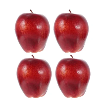 Pena Rdeča Jabolka Figur Ponaredek Jabolka Model Božič Jabolka Predstavitev Foto Rekviziti False Sadje Rekviziti (Temno Rdeča 9.5x7.5x7.5 cm