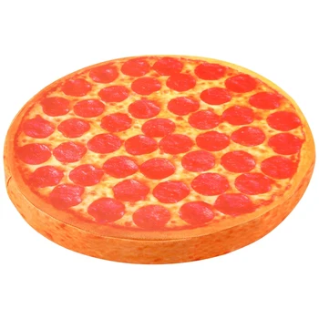 Simulacija Težavno 3D Blazino Plišastih Blazino Flapjack Smešno Pepperoni Pizza Junk Food Hipster Tiskanja Kul Pizza Rit Blazino