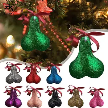 Smešno Penis Božič Visi Drevo Ornament Obesek Doma Dekoracijo Novo Leto Stranka Potrebščine Počitnice Božično Drevo Za Obešanje Dekor
