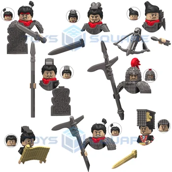 Stari Elite Težki Oklep Bodalo Vojak Narednik Splošno Crossbowman Civilne Uradni Cesarja Qin Model Bloki MOC Opeke Set