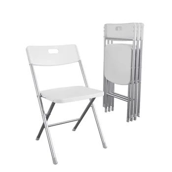 Stebrov Premium Smolo Sedež & Nazaj Zložljivi Stol Bele 4-Pack-gnome 2 Cross-brace Gradbeništvo