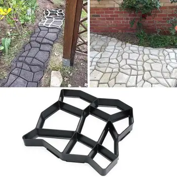 Strokovno Močna Konkretne Plesni Vrt DIY Pot Maker Večkratno uporabo Plesni Cementa Plesni Kamen Sprehod Tlakovanje Paver Tlakovanje Plesni
