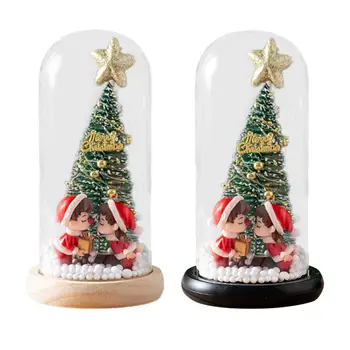 Tabletop Mini Božično Drevo z LED Božični Okrasek, Umetno Xmas Tree za Darila, Spalnica, Dnevna Soba Palice Doma Dekor