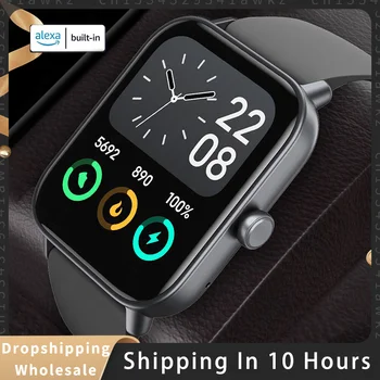 Vgrajen Alexa Smartwatch Kisika v Krvi, Bluetooth Klic Pametno Gledati Moški Ženske 5ATM Nepremočljiva Srčni utrip 100 Šport Smartwatch