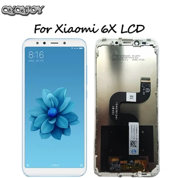 Xiaomi Mi A2 MIA2 LCD-Zaslon Računalnike, Zaslon na Dotik, Zbor za Xiaomi Mi 6X MI6X Zamenjava rezervnih Delov Bele 5.99 palčni