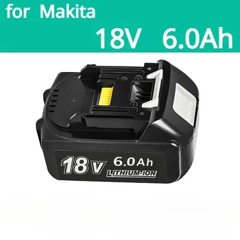 za Makita Baterija 18V 6000mAh Polnilna ročna Orodja Baterija 18V makita z LED Li-ion Zamenjava LXT BL1860B BL1860 BL1850