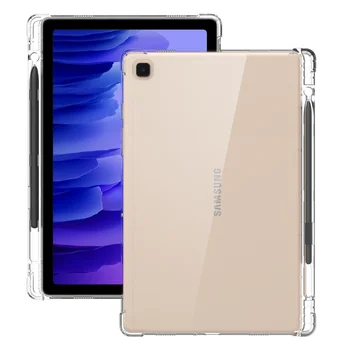 Za Samsung Galaxy Tab A9 Plus 10.5 Primeru 2023 X210 X216 Jasno TPU Silikon Tablet pokrijemo S Svinčnikom Držalo za Kartico A9 8.7 X110