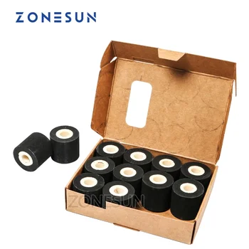 ZONESUN 36*32MM Varčevanja z Energijo, Črna Vroče Printing Ink Roll za MOJ-380F Dobre kakovosti vroče kodiranje ink roll black vroče tiskanja zvitkih