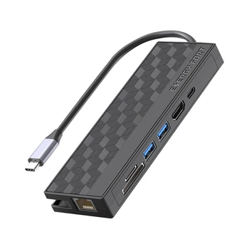 1 Kos 7In1 USB 3.0 Dock Postajo USB C Hub 5Gpbs Visoke Hitrosti 1000Mbps Za Prenosnik