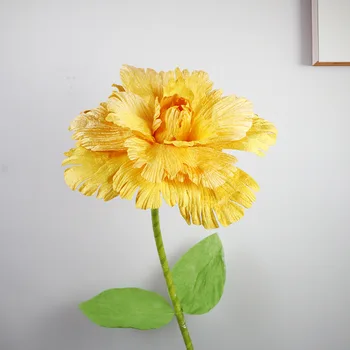 30 cm Umetno Cvetje Glavo Žamet Peony Za Božično Dekoracijo 2023 odrom Nastavitev Dekor Prikaže Velikan Ponaredek Flores