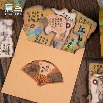 40pcs / box Orientalski serije, retro slog, ki je primerna za dekorativne nalepke DIY dnevnik zvezek Album za otroke tiskovine