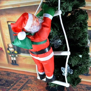 Božič Santa Claus Plezalno Lestev Lutka Božič Visi Drevo Okraski, Notranja Vrata, Steno Božič Obesek Novo Leto, Darila