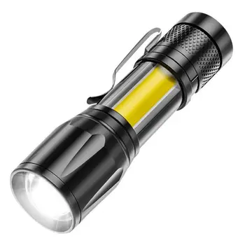 High Power XP-GQ5 Akumulatorska LED Svetilka Mini Zoom Baklo Prostem Kampiranje Močna Svetilka Luč Nepremočljiva Taktično Led Luči