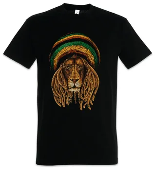 Jah Rasta Babylon Irie Ska Jamajka Reggae Rastafari Lion T-Shirt 100% Bombaž O-Vratu Kratek Rokav Priložnostne Mens T-shirt Velikost S-3XL