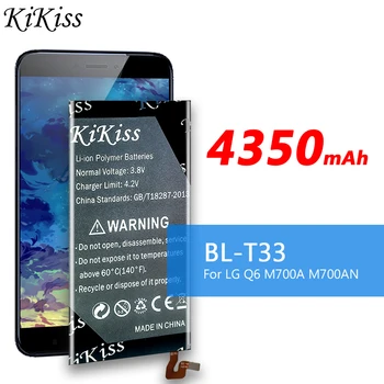Kikiss BL-T33 4350mAh Nadomestna Baterija Za LG V6 M700A M700AN M700DSK M700N BL T33 BLT33 Mobilnega telefona, Baterije AKKU