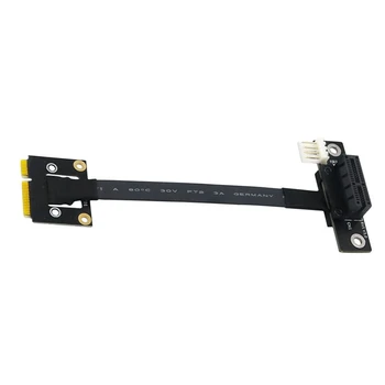 Mini Pcie, Da PCI-E 1X 270 Stopinj Kabel 20 cm PCIE3.0 Podaljšek Kabla Z 4Pin, Da SATA Napajalni Kabel Za GRAFIČNO procesno enoto