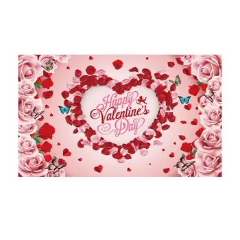 Srečno Valentinovo Ozadje Banner Ljubezen Srce Ozadju valentinovo Dekor Fotografija Ozadje za Steno Stranka Dobave