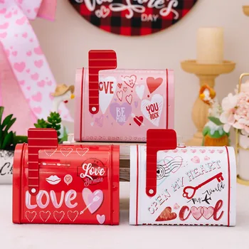 Tin Valentine Tin Predal Valentinovo Stranka Podpira Izmenjavo Valentinovo Darilo Za Shranjevanje Razredu Nagrado Dobave Bonboniera
