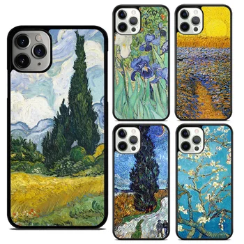 Vincent van Gogh mehko Telefon Primeru Kritje Za iPhone 15 SE2020 14 11 12 mini 13 Pro Max XR XS 6 7 8 Plus coque Lupini Fundas